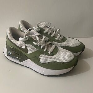Nike Air Max Olive Green and White Shoes